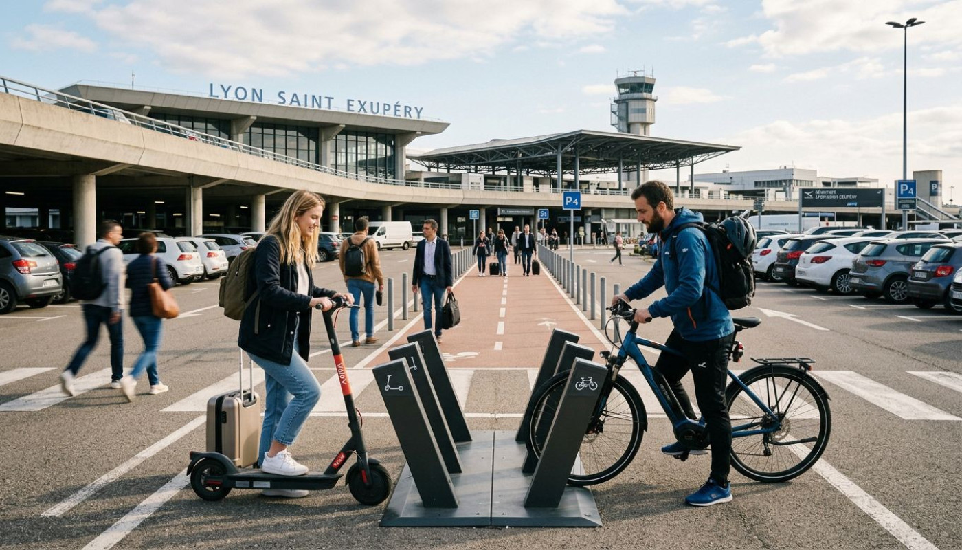 Parking aéroport Lyon Saint Ex : quand la mobilité douce bouscule les habitudes